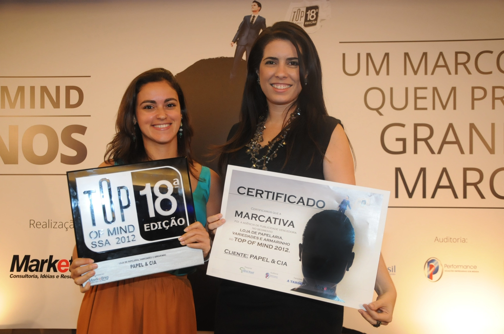 Imagem do artigo Papel & Cia e Marcativa no Top of Mind 2012